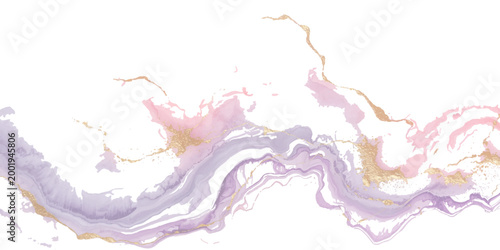 Abstract pink watercolor paint splash design background with artistic ink texture