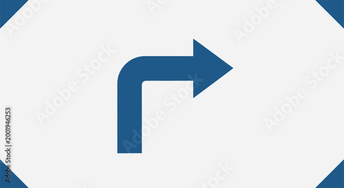 right turn arrow icon on white background