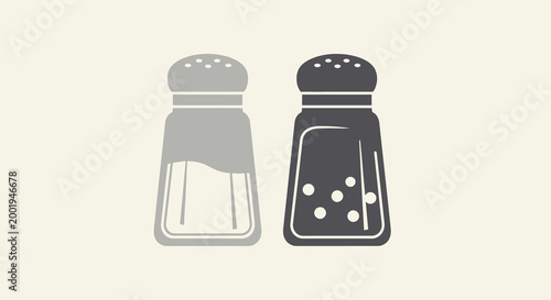 salt and pepper shakers in minimalist design
