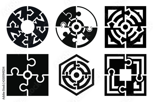 Minimal growth arrow doorway logo collection