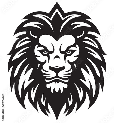Graceful Roar Black Vector Lion Logo Design Victor Art Illustrations