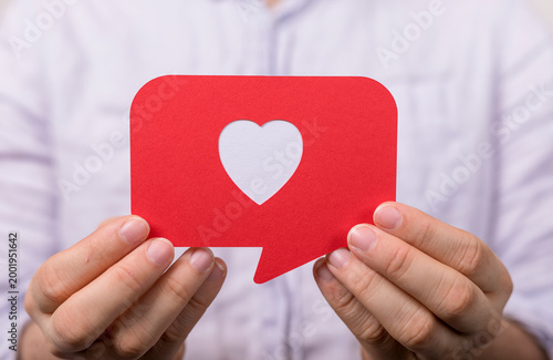 Person showing love and sup...
