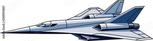 Advanced military aircraft features a sleek aerodynamic fuselage for high-speed reconnaissance missions.