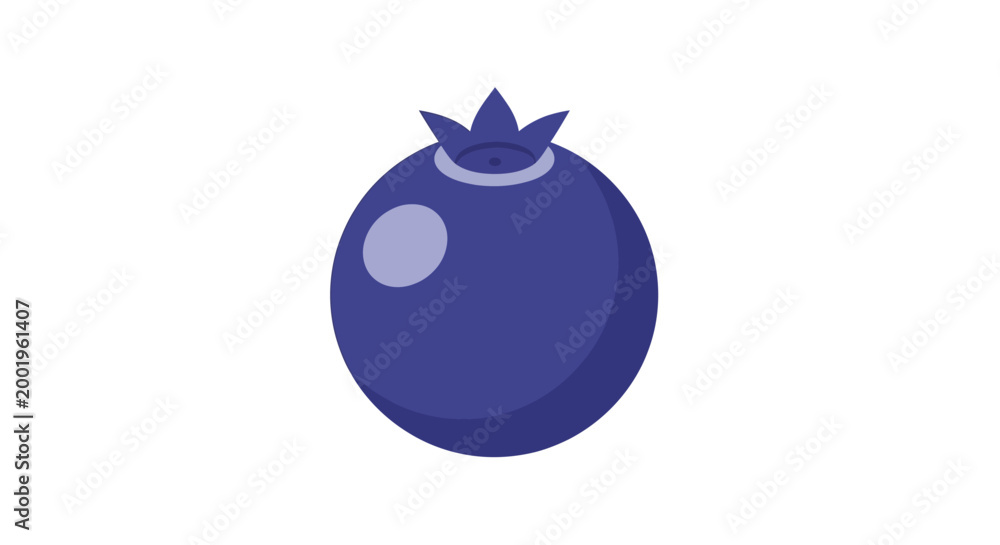 Obraz premium blueberry illustration with white background high quality professional