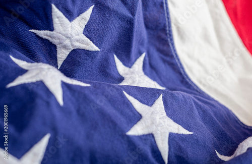 Close up of an American Fla...