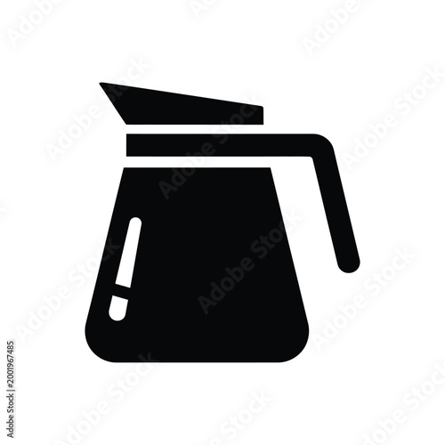 Black Silhouette of a Coffee Carafe