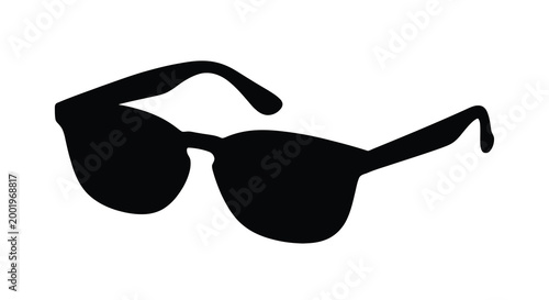Sunglasses silhouette on a white background silhouette