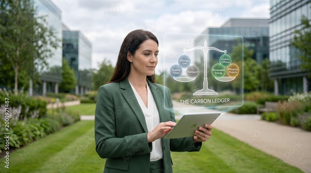 Fototapeta premium Sustainability Officer - Carbon Accounting & ESG Reporting