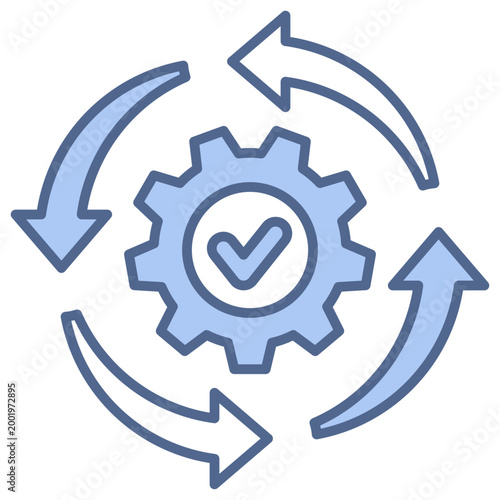 Automation Blue Icon