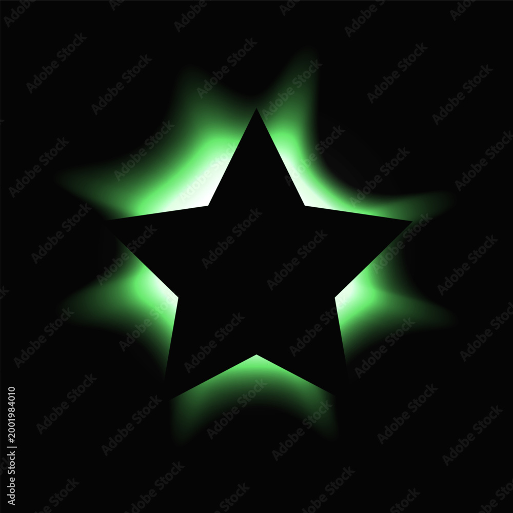 Obraz premium Star illuminate light frame