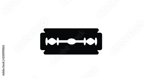 Foto razor blade silhouette high quality professional detailed modern