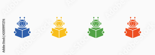 Explain Ability Icon Set Color Multiple Style Collection Element For Design