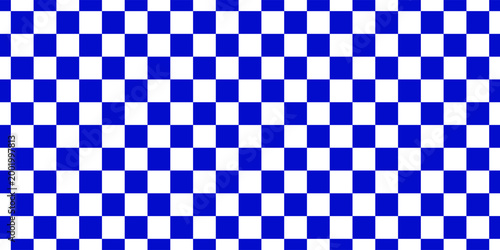 Foto Vector design of a blue and white chessboard  Classic Blue White Checkerboard Pa