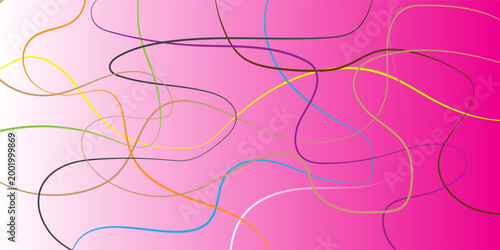 Moving colorful lines of abstract background, colorful background, 3d rendering