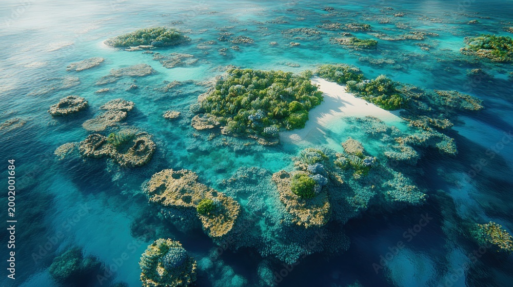 Obraz premium Tropical islands in turquoise water