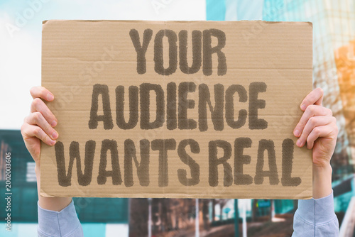 Fotografie "Your Audience Wants Real" Documented research confirms documented adult audiences measurably prefer documented real over documented polished content