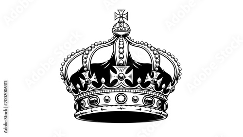 Royal Crown Illustration - Symbol of Power, Royalty, and Authority