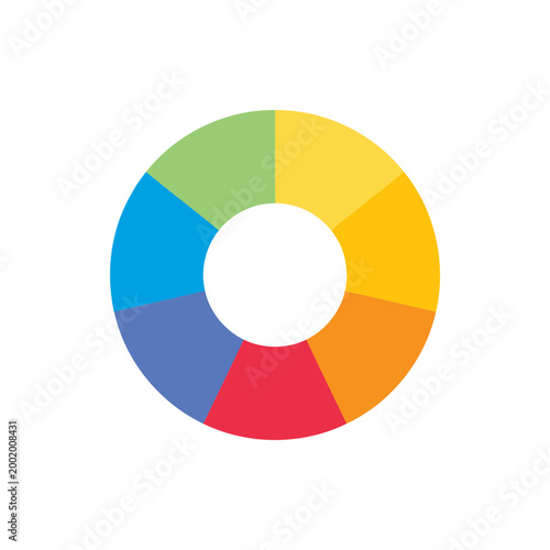 Free Download Colorful Segmented Circular Infographic Chart - GFXLoad