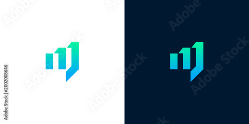 Abstract sound wave logo representing audio technology and digital music