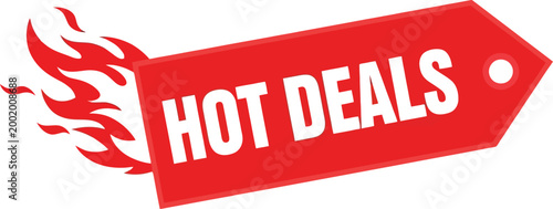 hot deal flame badge label discount burning price offer sticker sale marketing promotion graphic modern vector style icon