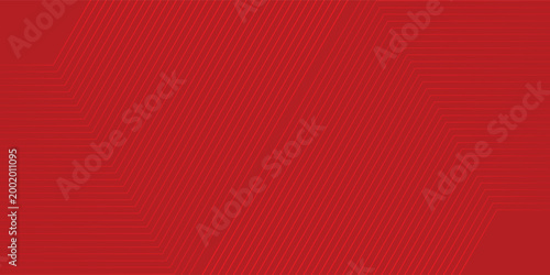 Cuadro en lienzo Abstract Red Background with Thin Diagonal Zigzag Lines Geometric Pattern