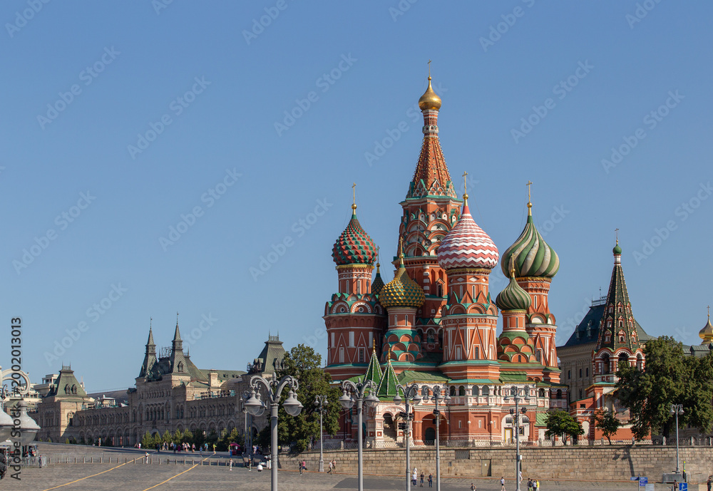 Fototapeta premium Moscow,Russia,Red square,view of St. Basil's Cathedral