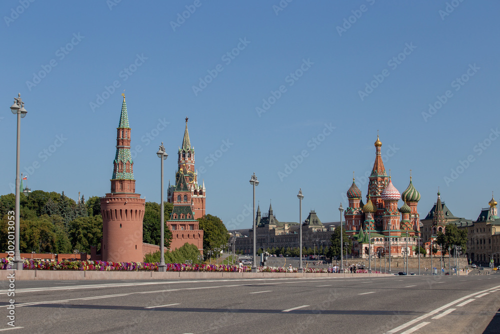 Obraz premium Moscow,Russia,Red square,view of St. Basil's Cathedral