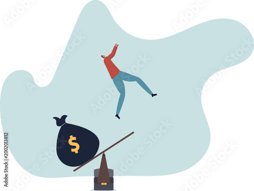 Business loan or venture capital funding to start new company or money help to survive crisis, stimulus budget.human life and situation.