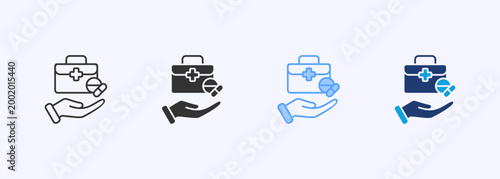 Treatment Icon Set Multiple Style Various Collection Illustration 