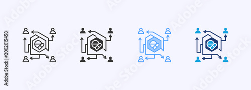 Randomization Icon Set Multiple Style Various Collection Illustration 