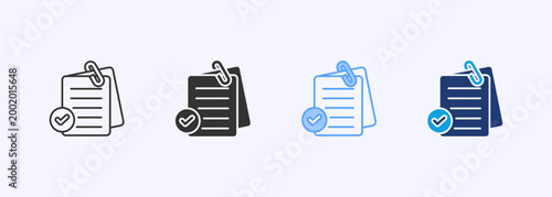 Evidence Icon Set Multiple Style Various Collection Illustration 