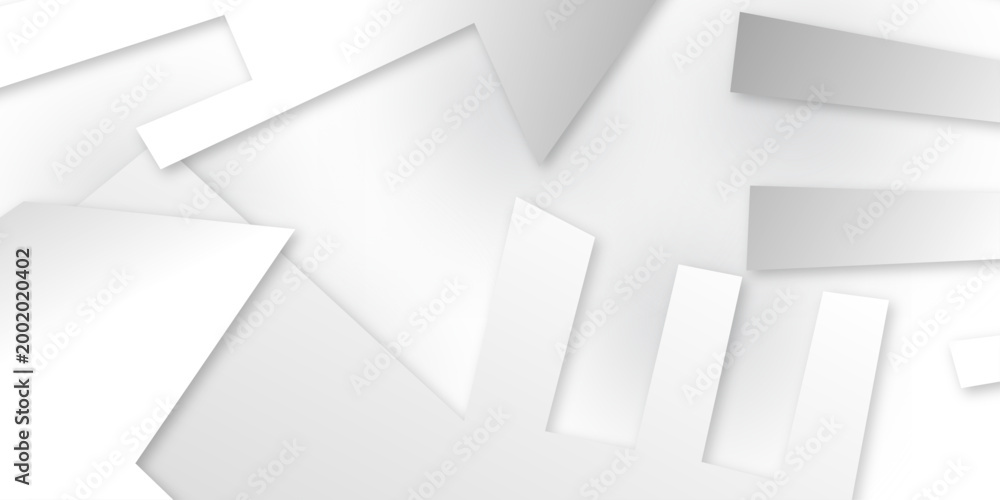 Obraz premium White abstract background vector illustration. abstract geometric pattern Vector gray diagonal crossed lines for modern contemporary art backdrop white design template .