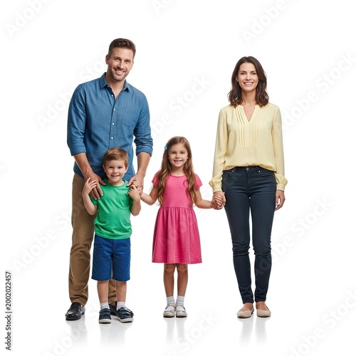happy family with children
