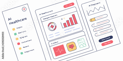 Digital health monitor dashboard interface with patient vital signs and medical analytics dashboard interface healthcare analytics clinical hospital technology medicine software information