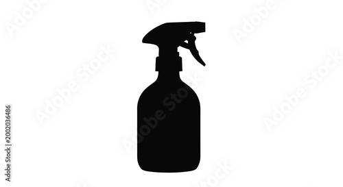 spray bottle silhouette high quality professional detailed modern
