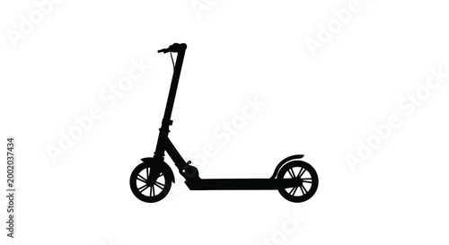 electric scooter silhouette high quality professional detailed modern