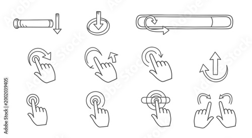 Touchscreen gestures and interactive symbols