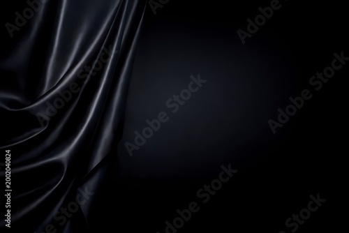 Deep Charcoal Silk