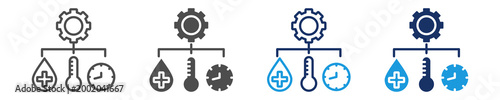 control icon set with multi concept
