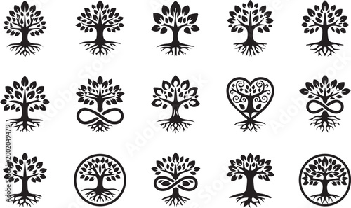 Infinity Tree Life Icons

Rooted Nature Symbol Set
