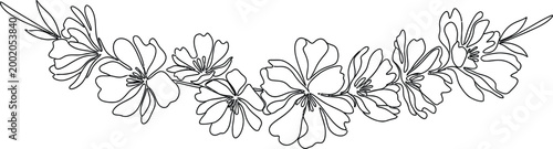 Elegant floral necklace a delicate black and white accessory