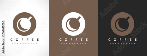 Coffee cup logo vector design