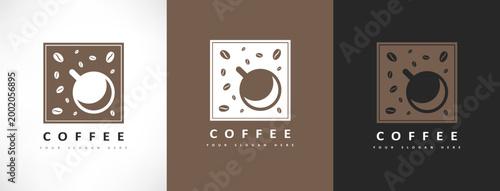 Coffee cup logo vector design