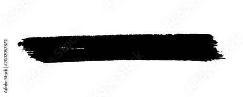 Solid black abstract brush stroke with clean paint texture. Bold artistic smear isolated for underground posters, hip hop branding, and edgy urban graphic design layouts.