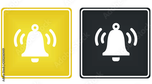 Please ring sign. vector illustration