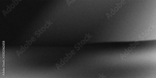 Limbo black background. Abstract dark gradient backdrop. Color wall of studio, room, stand for product display or photo. Modern banner with empty place for advertising text. Vector illustration.