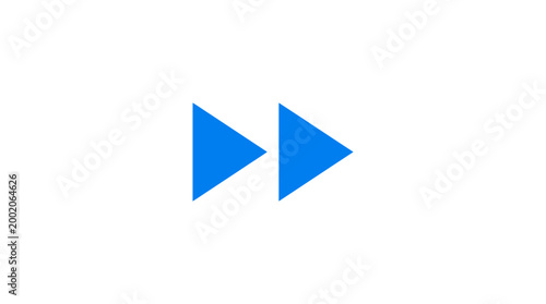 Two blue triangular play buttons on a white background for media navigation. Free Download Two blue triangular play buttons on a white background for media navigation. - GFXLoad