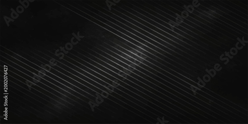 Obraz na plátně Dark industrial black and white abstract background featuring a textured metalli