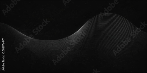 A monochrome electric guitar emerges from a dark universe of stars and planets, blending sleek design with a celestial night sky texture where the moon and earth form a bright cosmic pattern