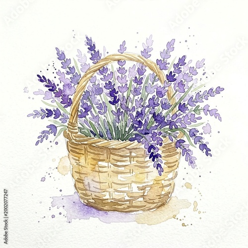 basket with flowers
